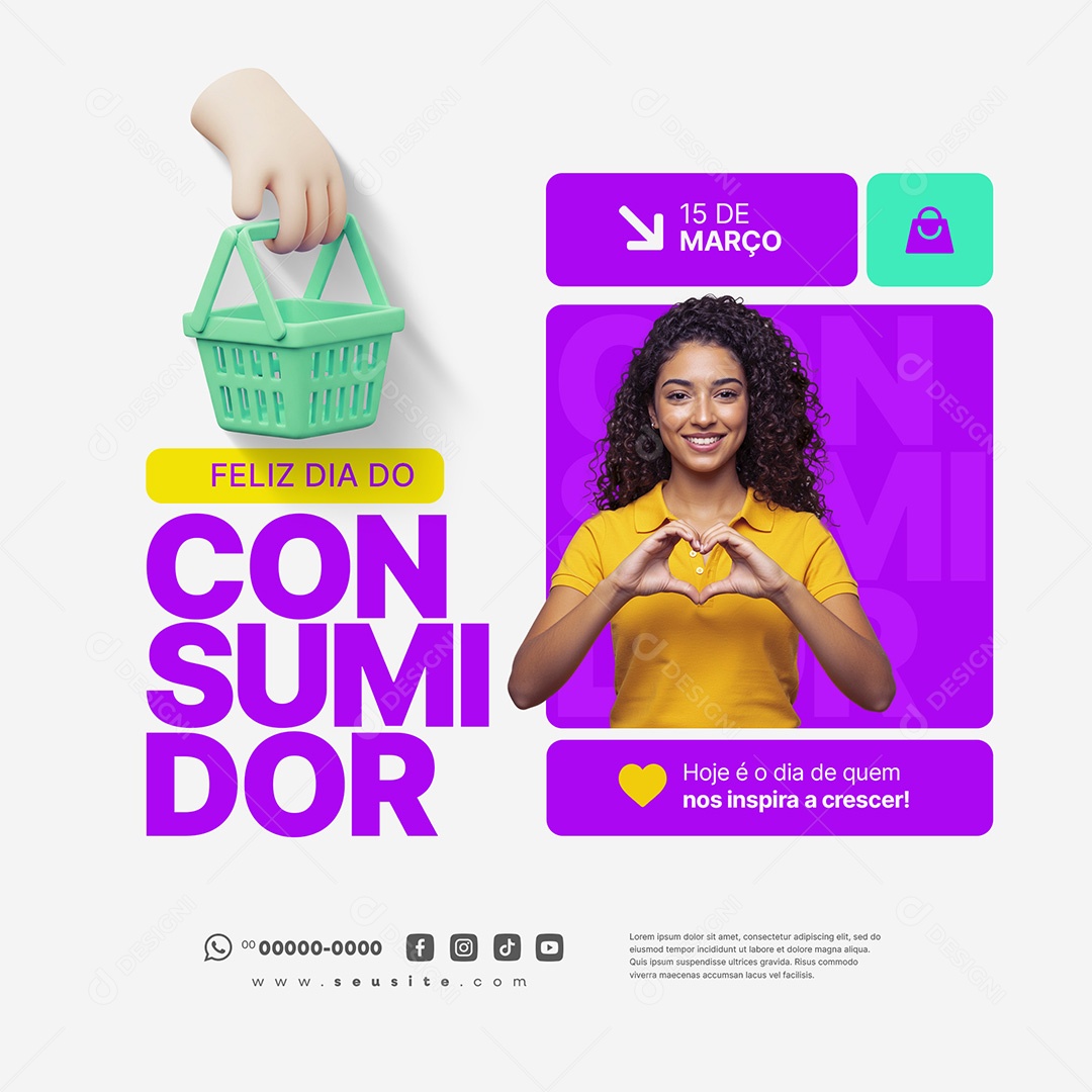 Dia Do Consumidor 15 de Março Social Media PSD Editável