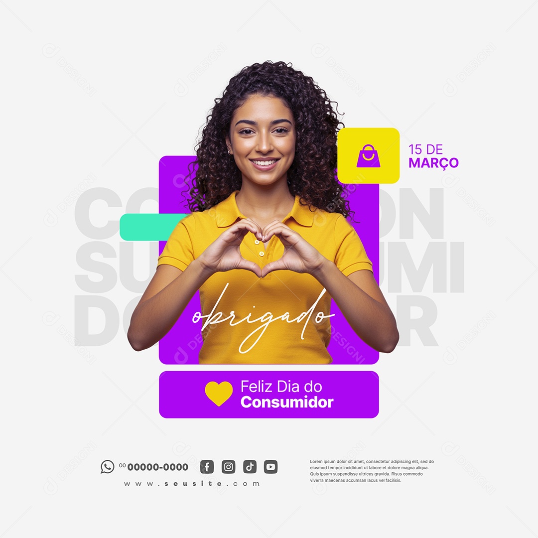 Dia Do Consumidor 15 de Março Social Media PSD Editável