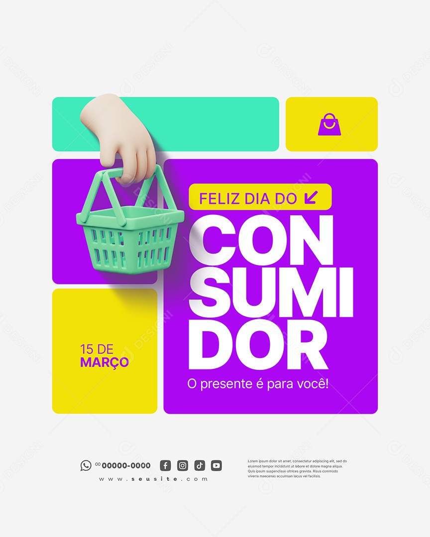 Feed Dia Do Consumidor 15 de Março Social Media PSD Editável