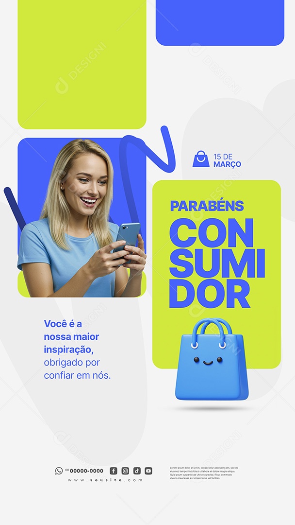 Story Dia Do Consumidor 15 de Março Social Media PSD Editável