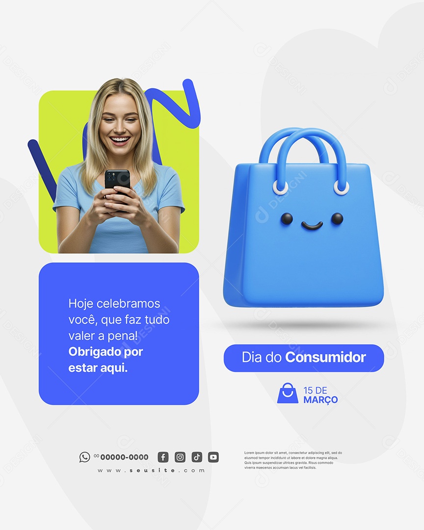 Feed Dia Do Consumidor 15 de Março Social Media PSD Editável