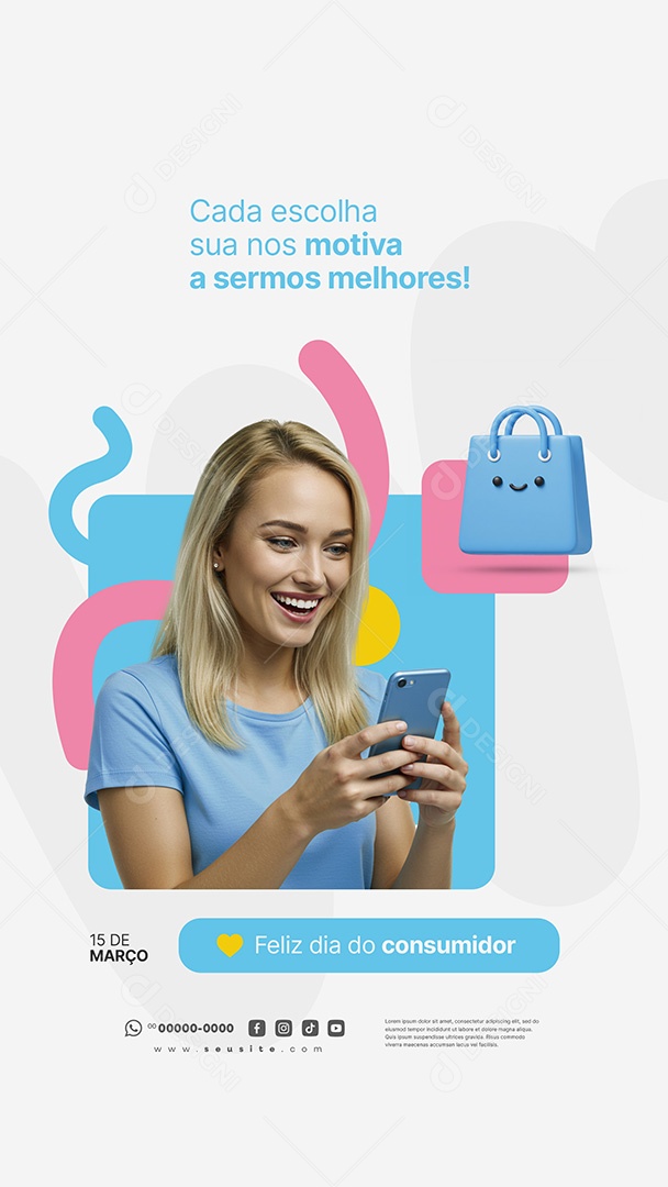Story Dia Do Consumidor 15 de Março Social Media PSD Editável