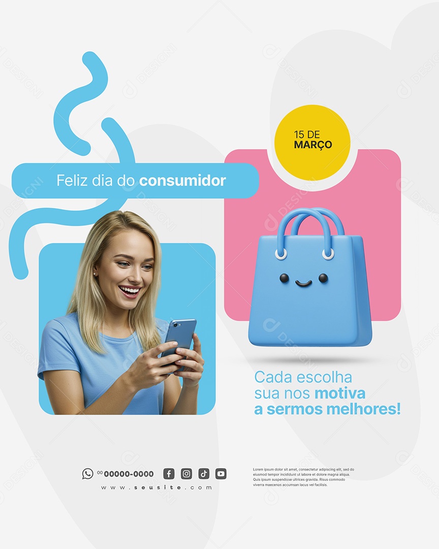 Feed Dia Do Consumidor 15 de Março Social Media PSD Editável