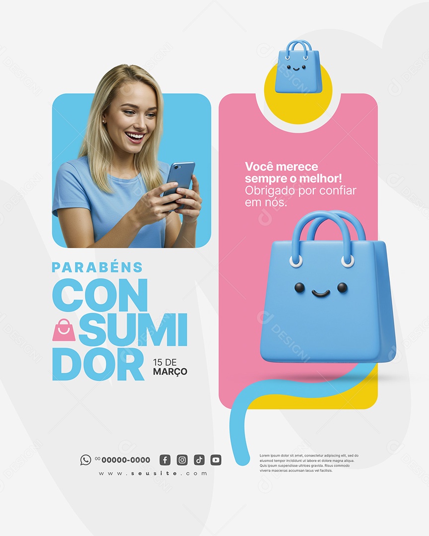 Feed Dia Do Consumidor 15 de Março Social Media PSD Editável