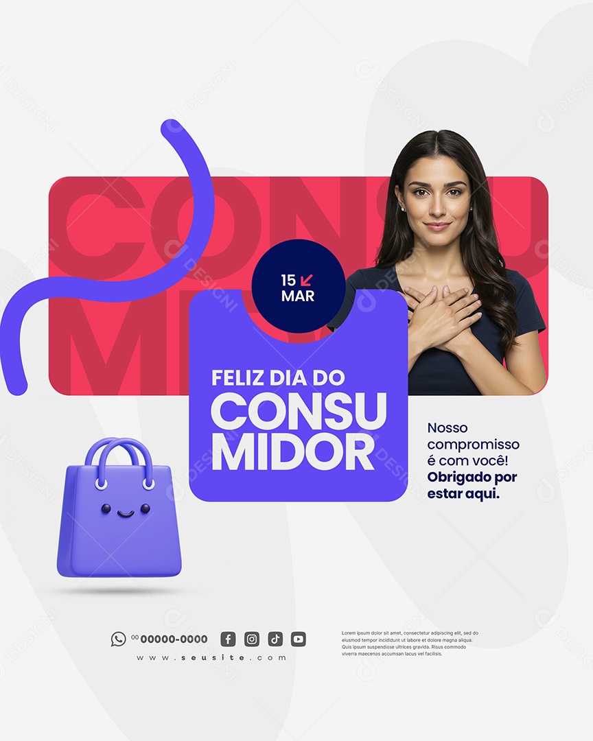 Feed Dia Do Consumidor 15 de Março Social Media PSD Editável