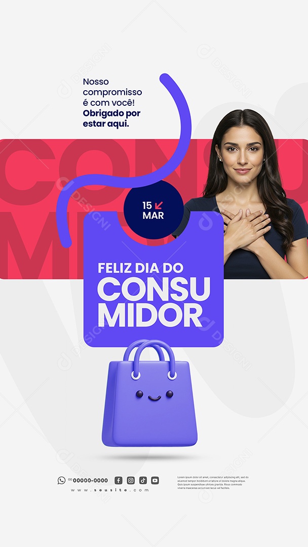 Story Dia Do Consumidor 15 de Março Social Media PSD Editável