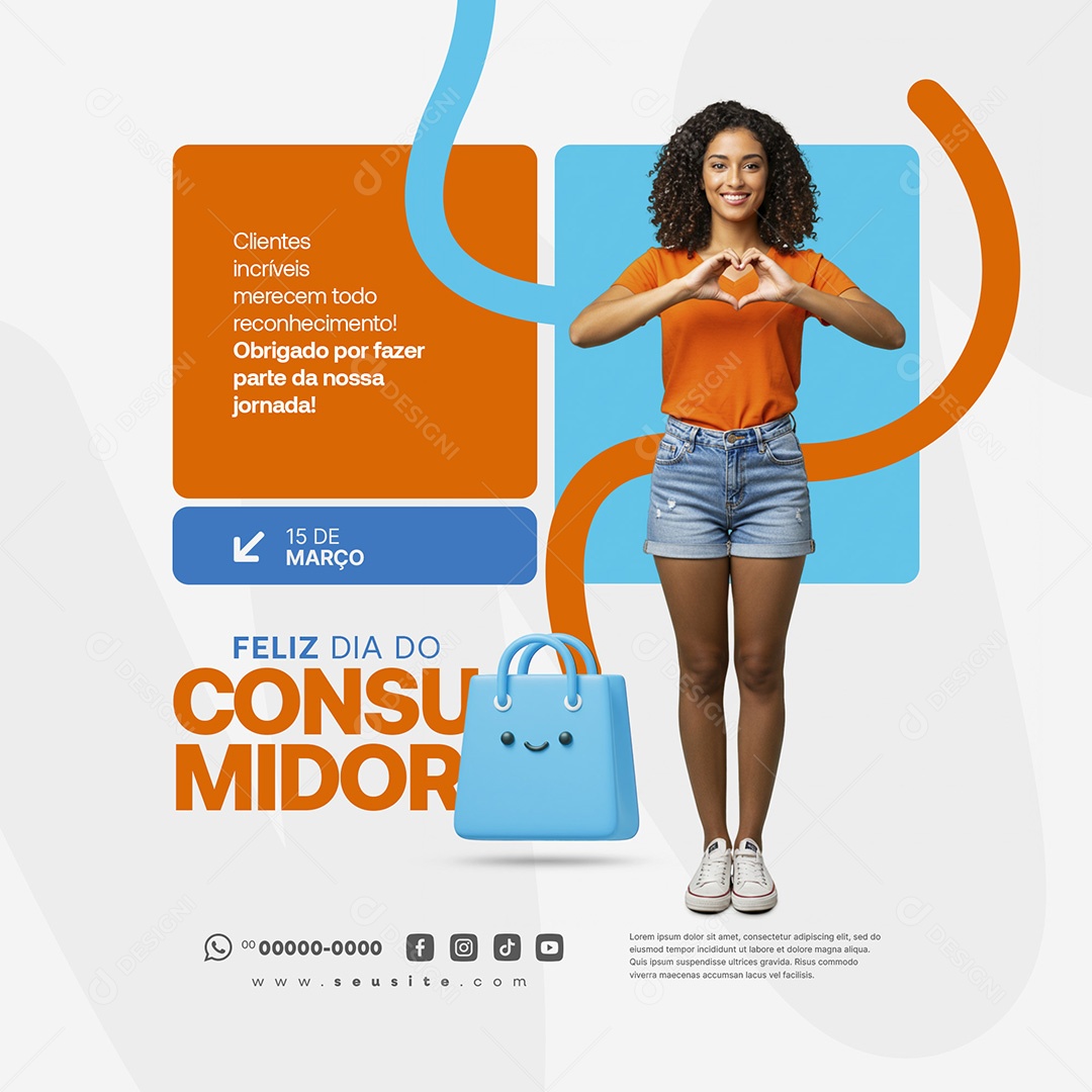 Dia Do Consumidor 15 de Março Social Media PSD Editável