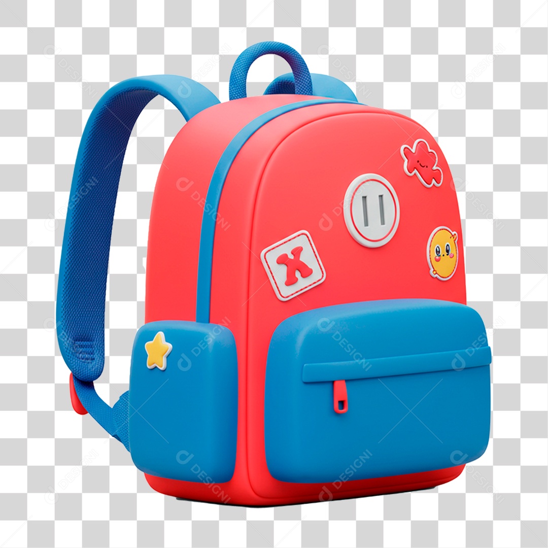 Mochila Escolar PNG Transparente