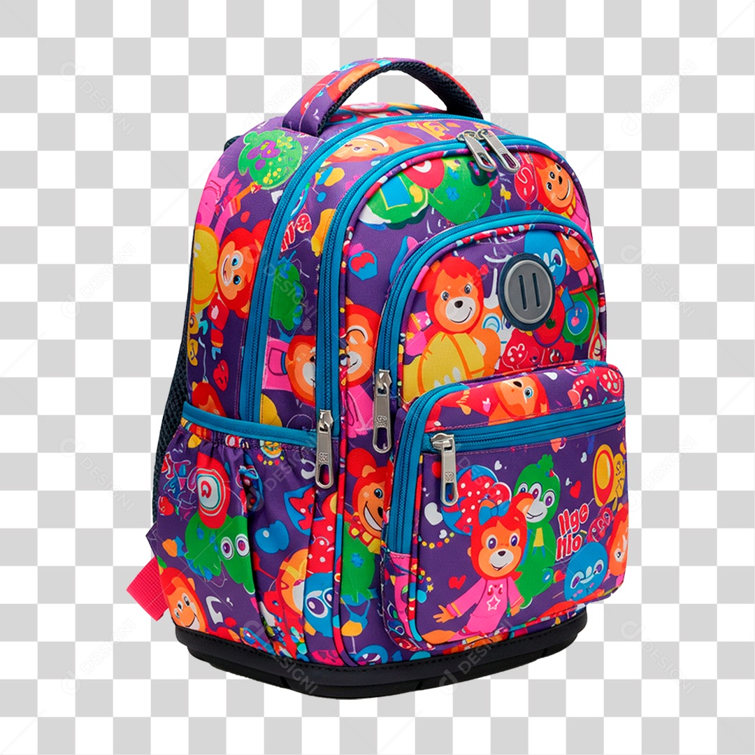 Mochila Escolar PNG Transparente