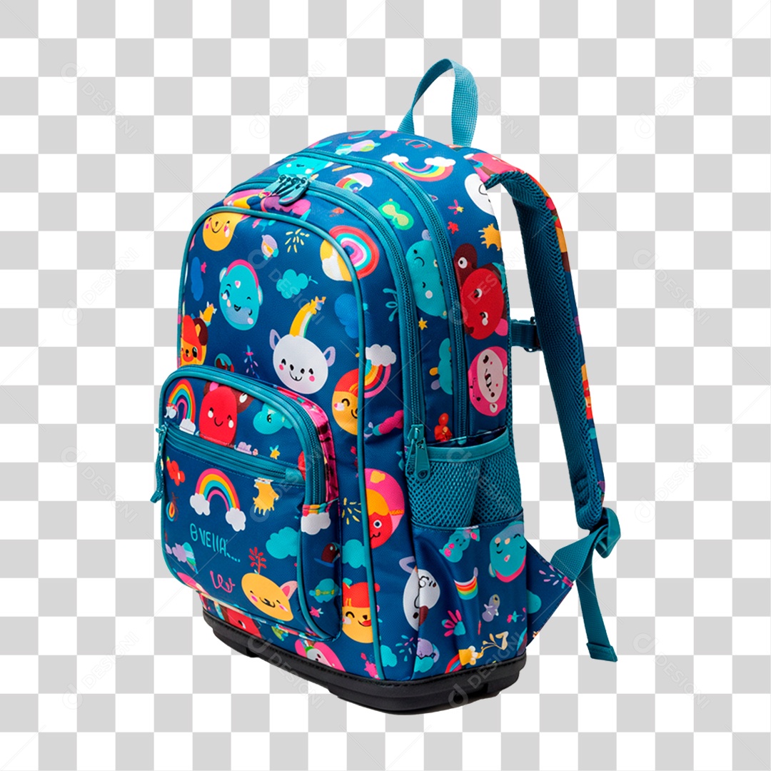 Mochila Escolar PNG Transparente