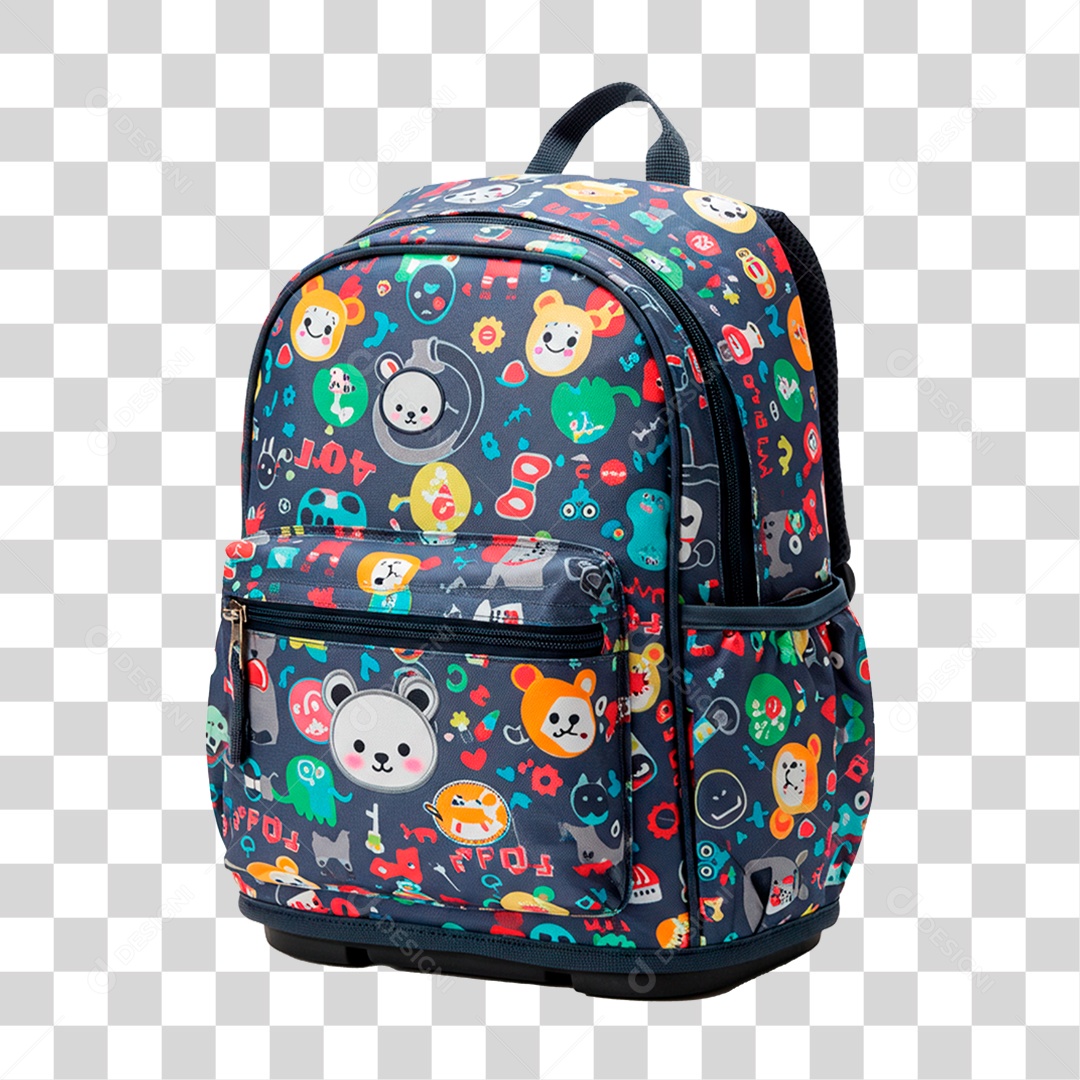 Mochila Escolar PNG Transparente