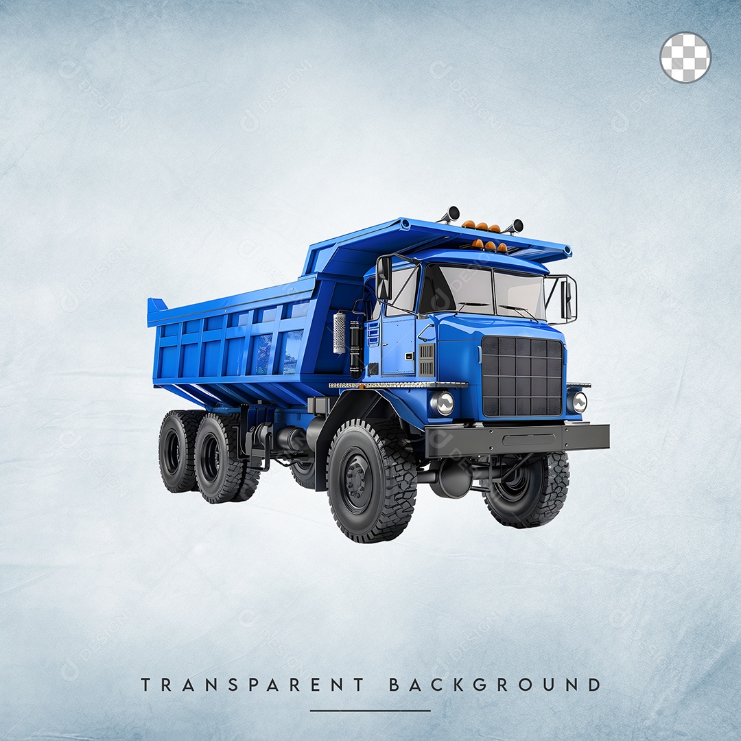 Elemento 3D Caçamba Para Composição PSD