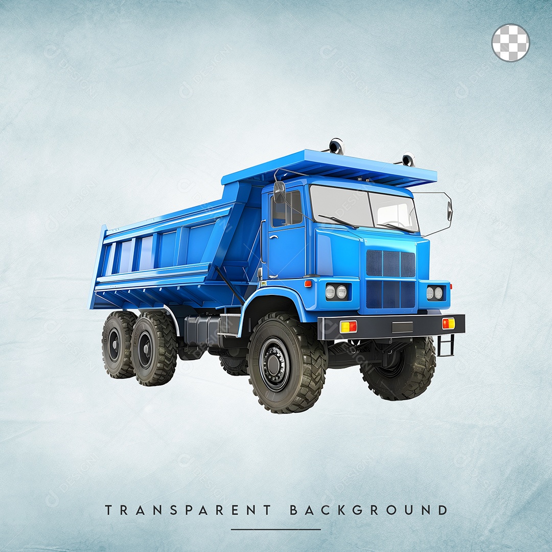 Elemento 3D Caçamba Para Composição PSD