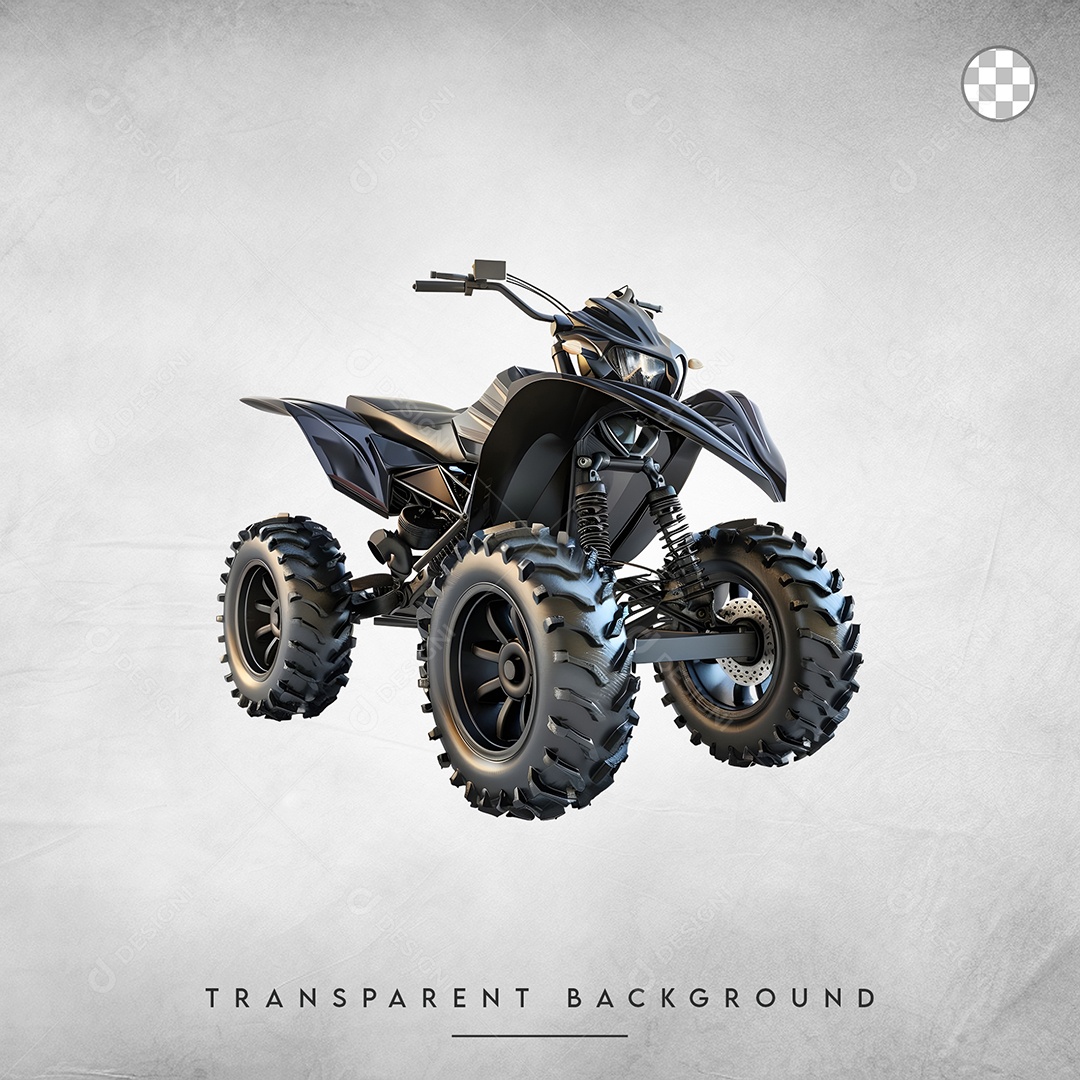 Elemento 3D Quadriciclo Para Composição PSD