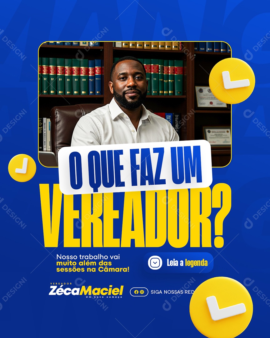 O Que Faz Um Vereador Social Media PSD Editável