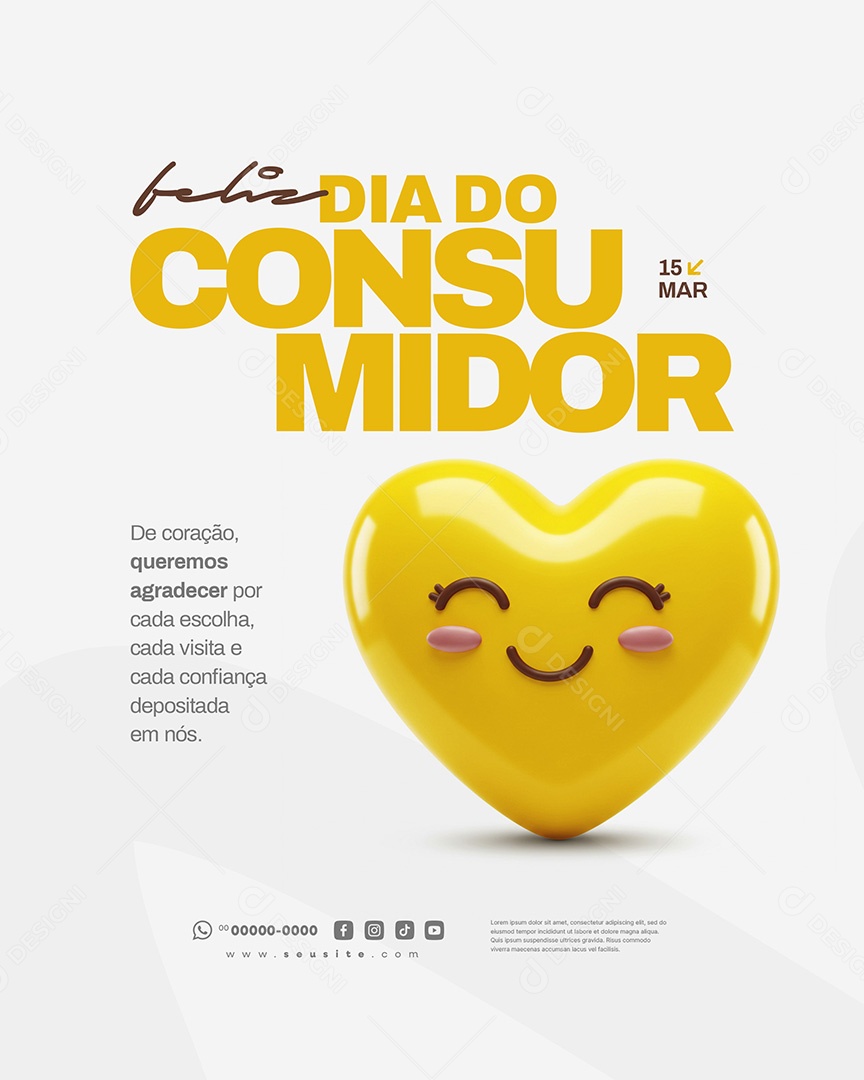 Feed Dia Do Consumidor 15 de Março Social Media PSD Editável