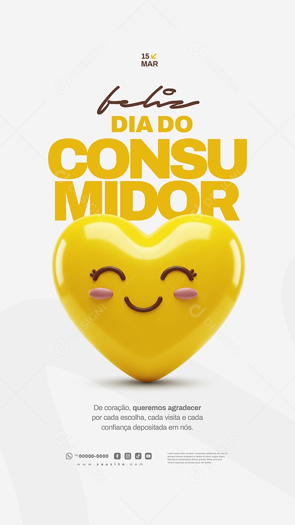 Story Dia Do Consumidor 15 de Março Social Media PSD Editável