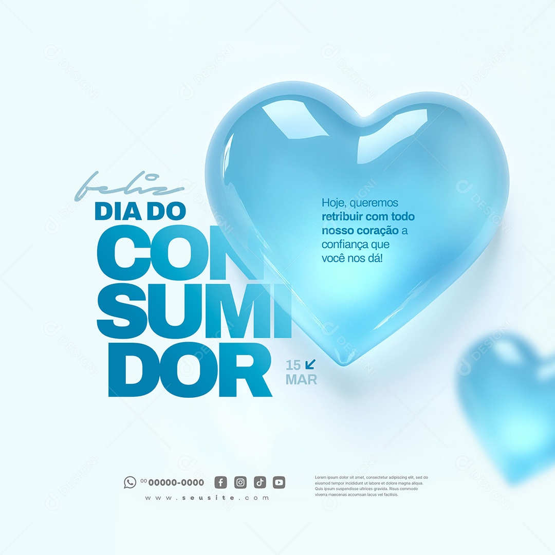 Dia Do Consumidor 15 de Março Social Media PSD Editável