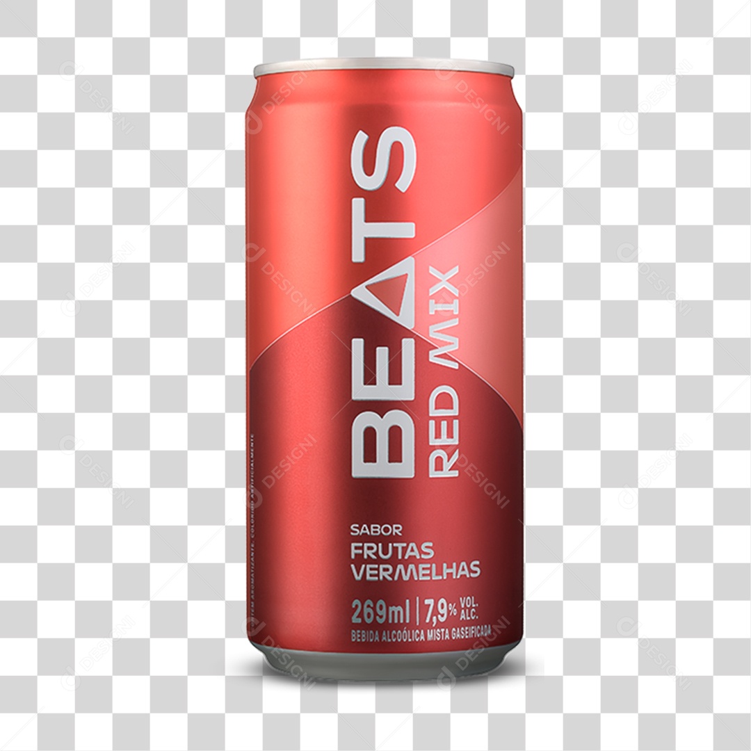 Lata de Cerveja Beats PNG Transparente