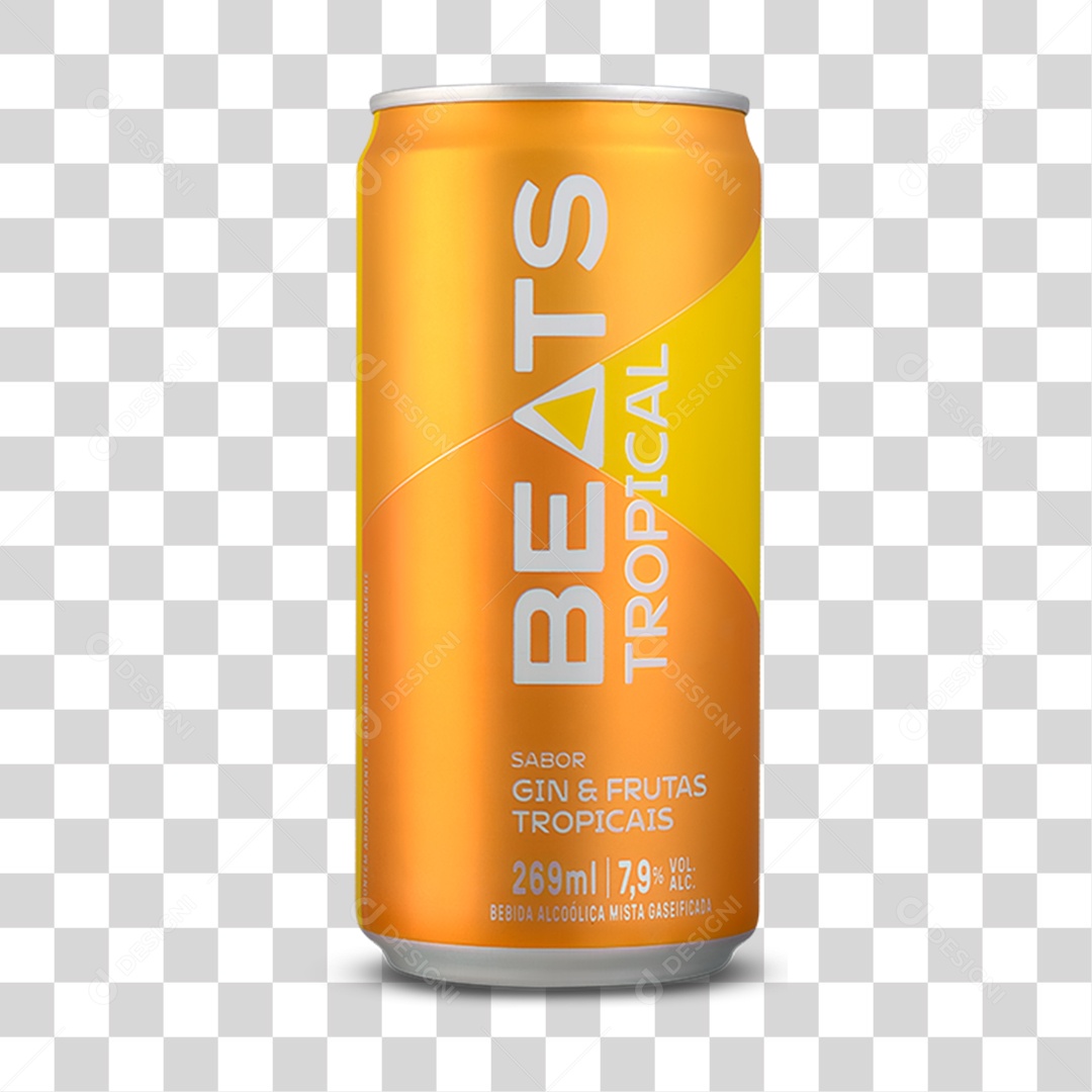 Lata de Cerveja Beats PNG Transparente
