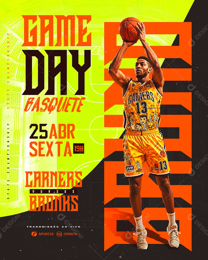 World Basketball Championship Game Day Basquete Social Media PSD Editável