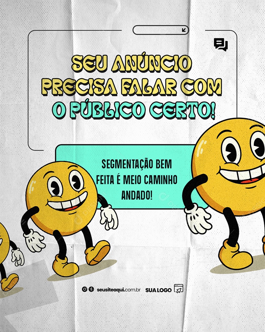 Marketing Trafego Pago Criativo Publico Certo Social Social PSD Editável