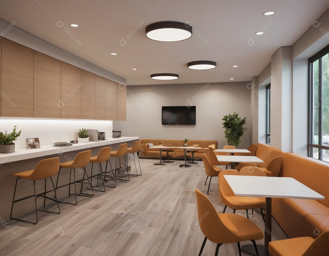 Sala aconchegante e moderna