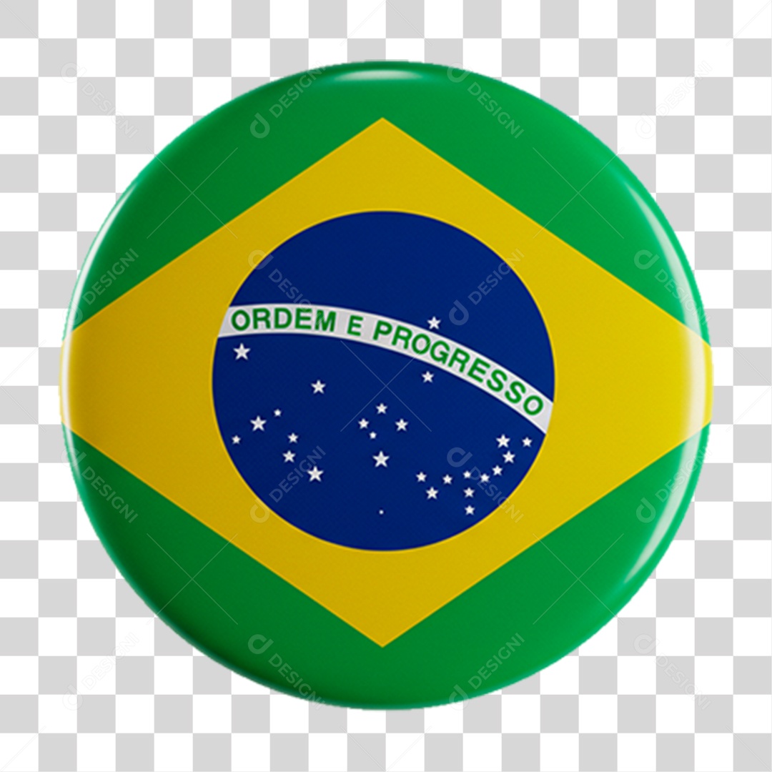 Botão do Brasil PNG Transparente