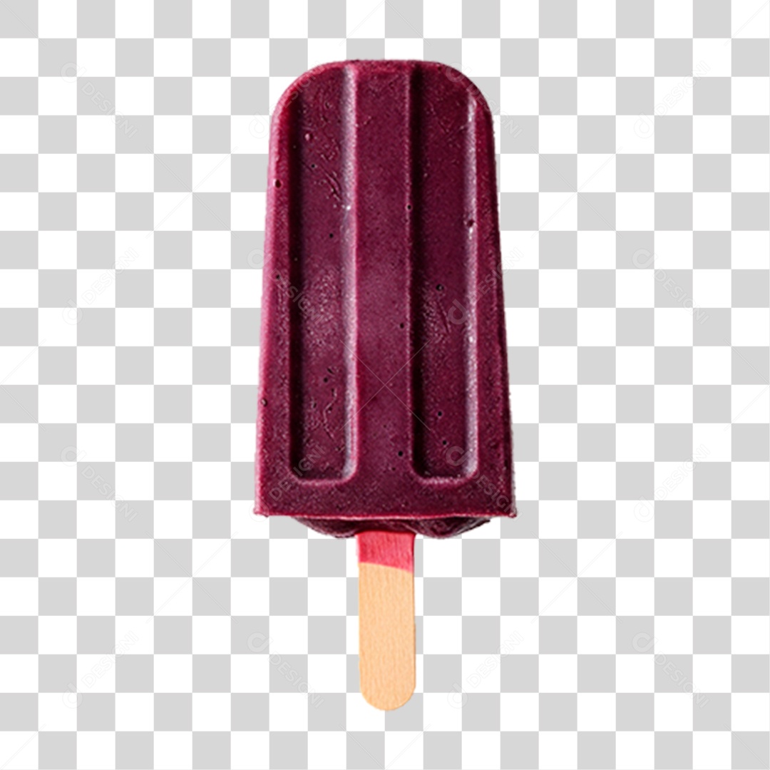 Picolé de Açaí PNG Transparente