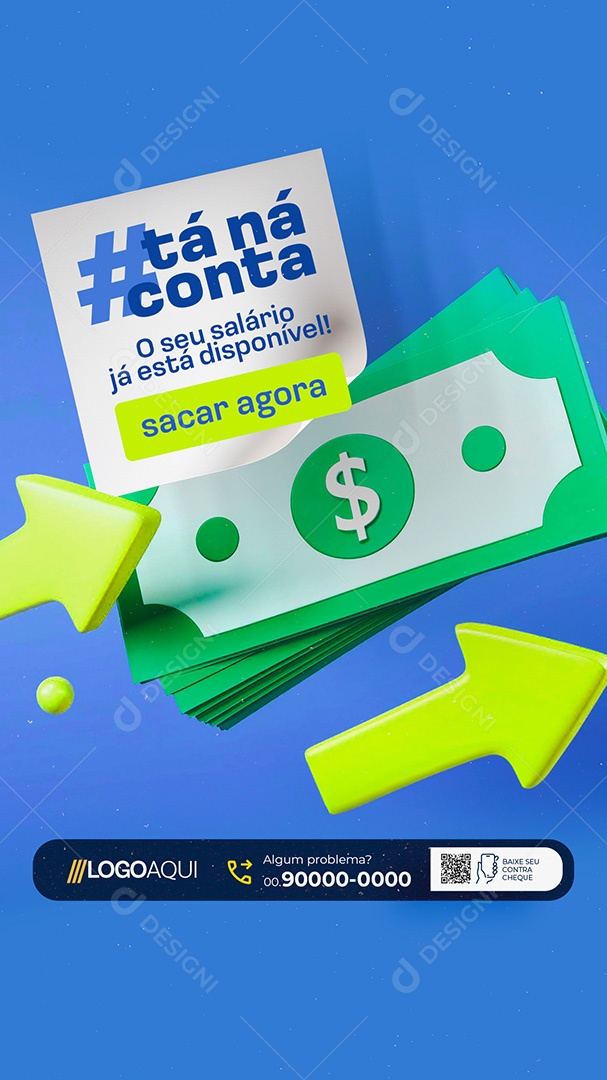 Story Prefeitura Tá ná Conta Social Media PSD Editável