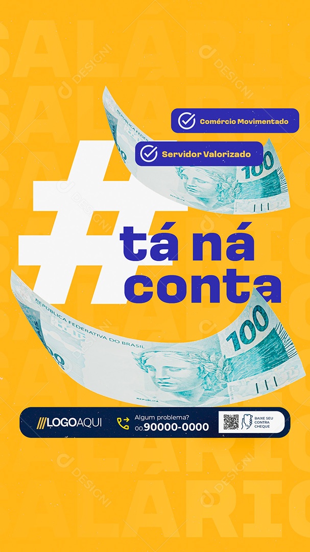 Story Prefeitura Tá ná Conta Servidor Valorizado Social Media PSD Editável