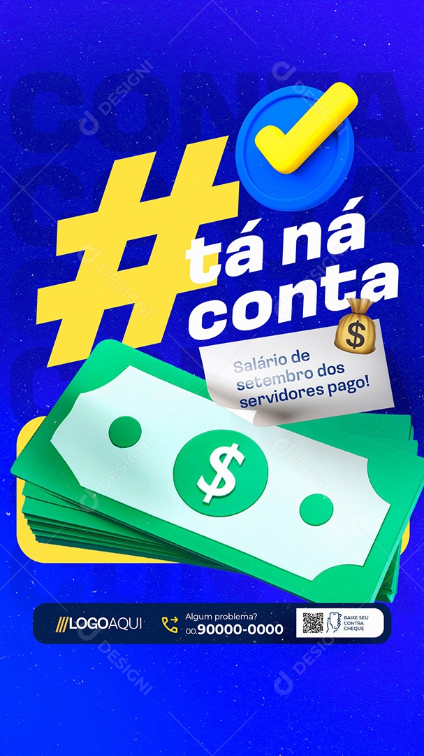 Story Prefeitura Tá ná Conta Social Media PSD Editável
