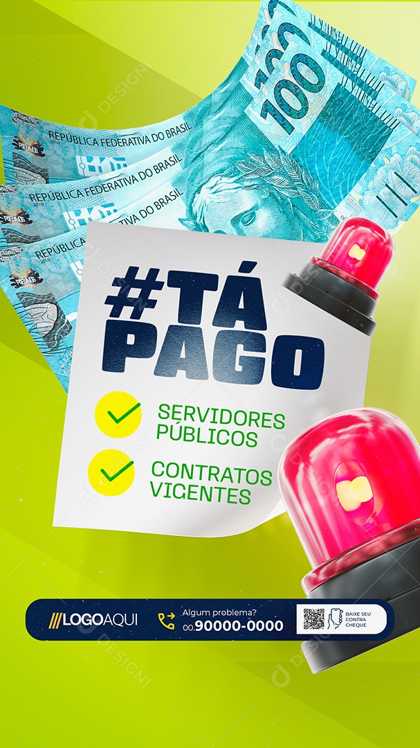 Story Prefeitura Tá Pago Social Media PSD Editável