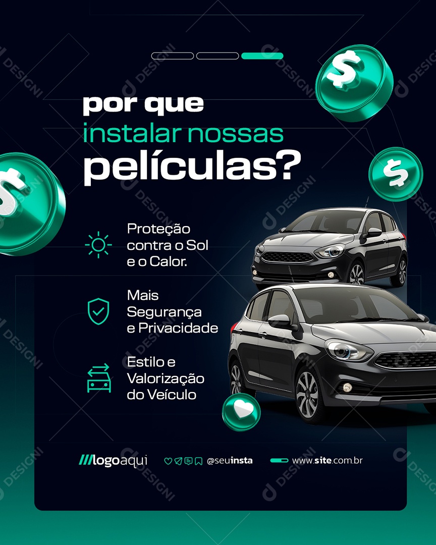 Película Por Que Instalar Nossas Películas Social Media PSD Editável