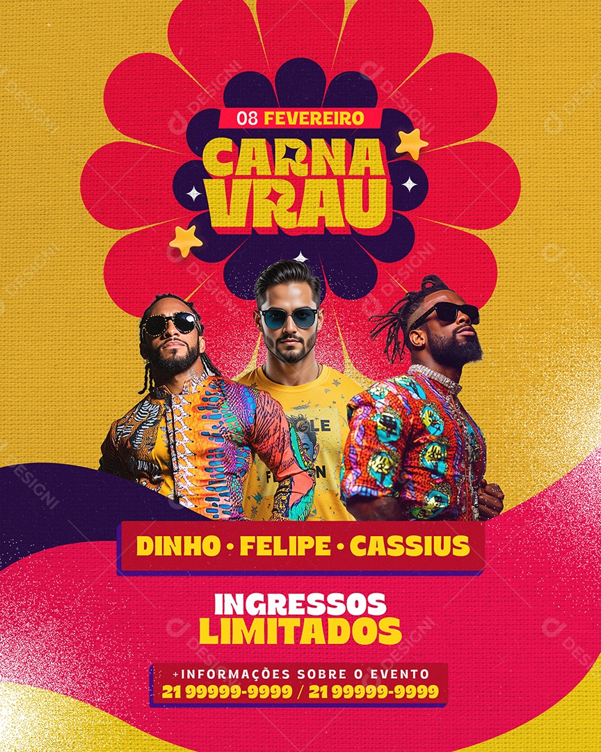 Story Flyer Carnaval Social Media PSD Editável