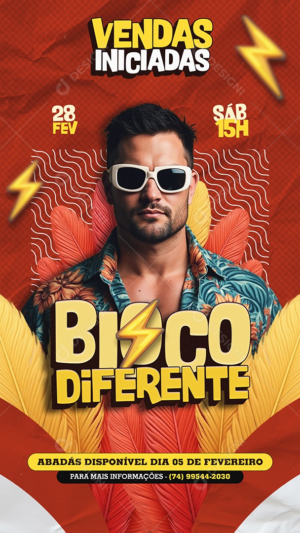 Story Show Bloco Diferente Social Media PSD Editável