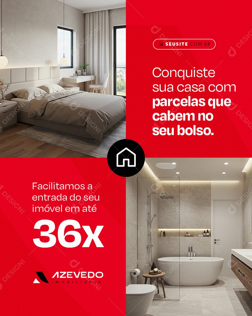 Imobiliária Conquiste sua Casa Social Media PSD Editável