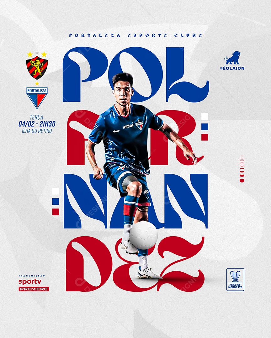 Futebol Fortaleza Esporte Clube Social Media PSD Editável