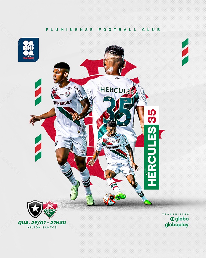 Fluminense Futebol Clube Social Media PSD Editável