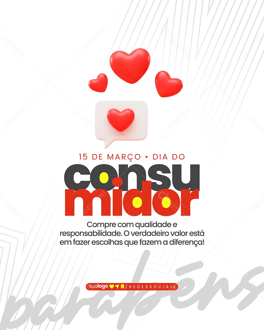 Dia do Consumidor 15 de Março Social Media PSD Editável