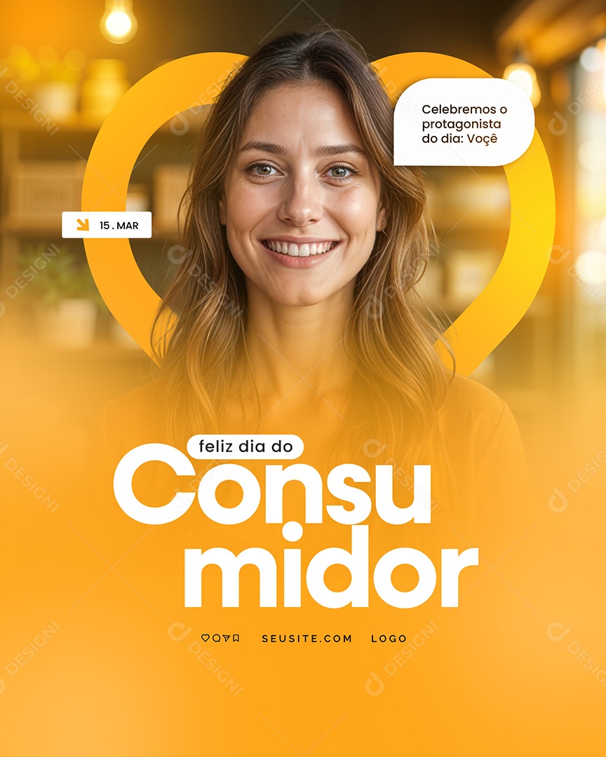 Feliz Dia do Consumidor 15 de Março Social Media PSD Editável