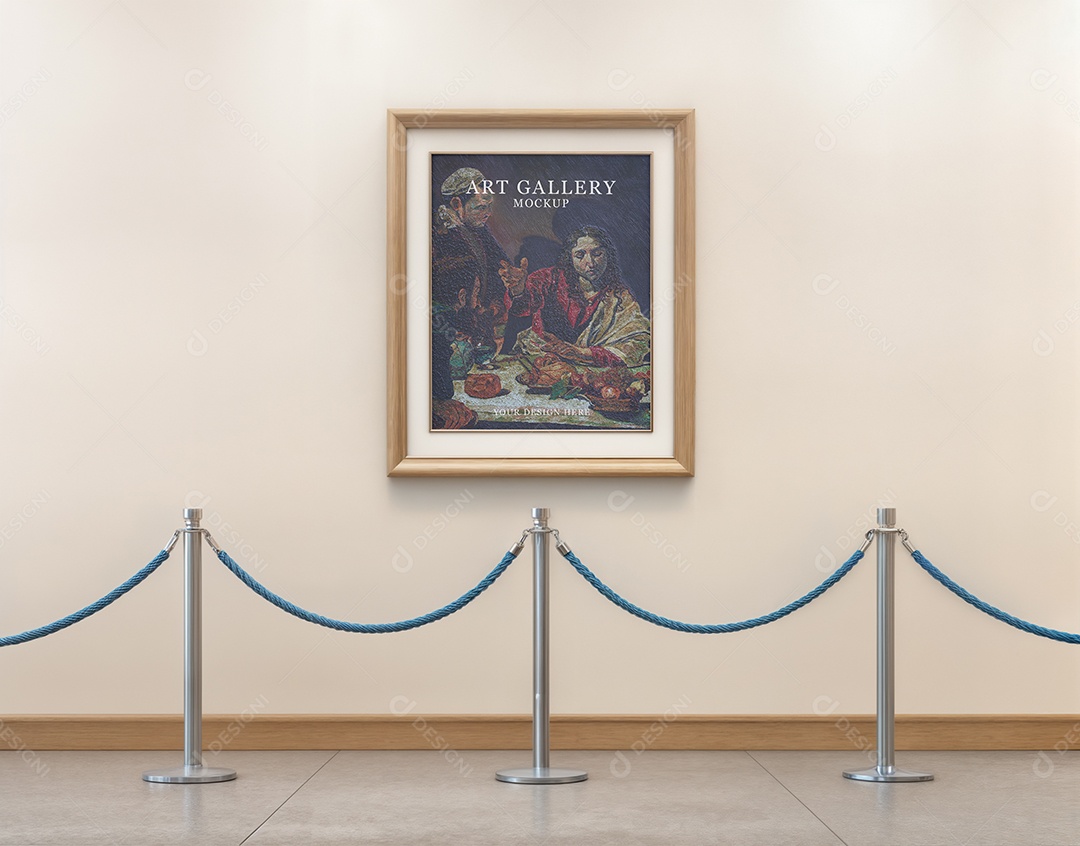 Mockup Galeria de Arte PSD Editável