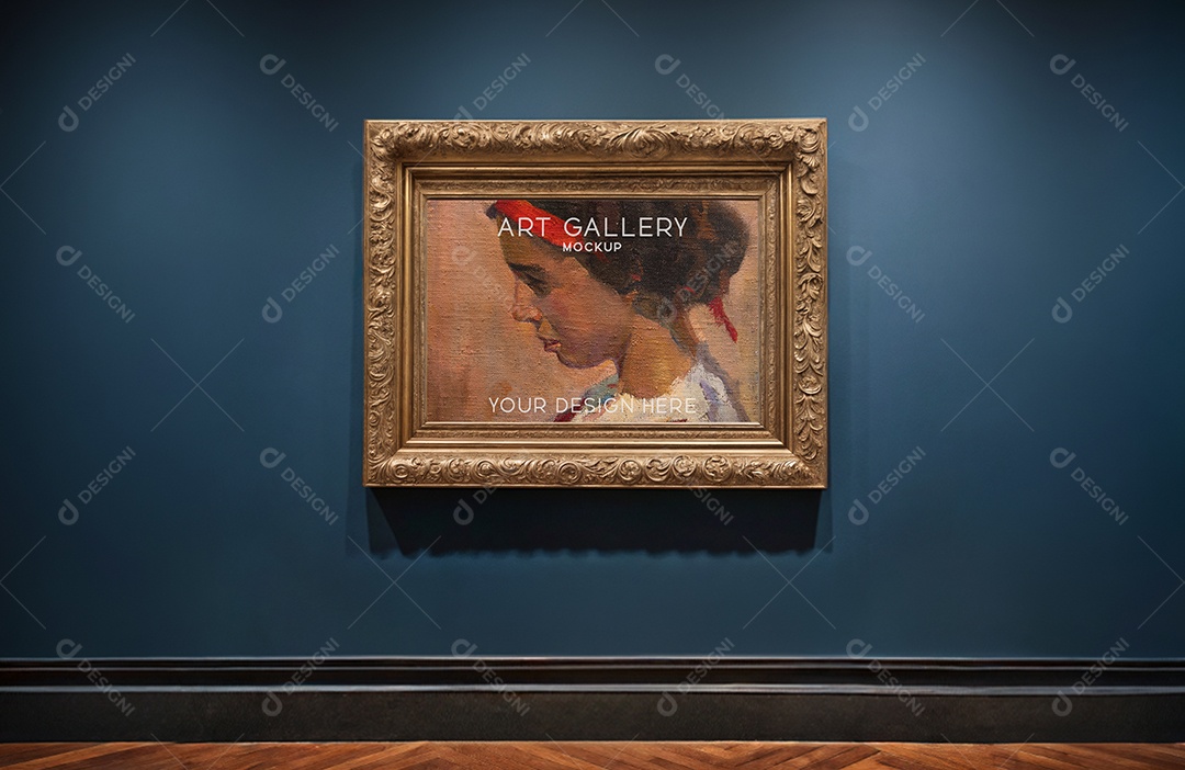 Mockup Galeria de Arte PSD Editável