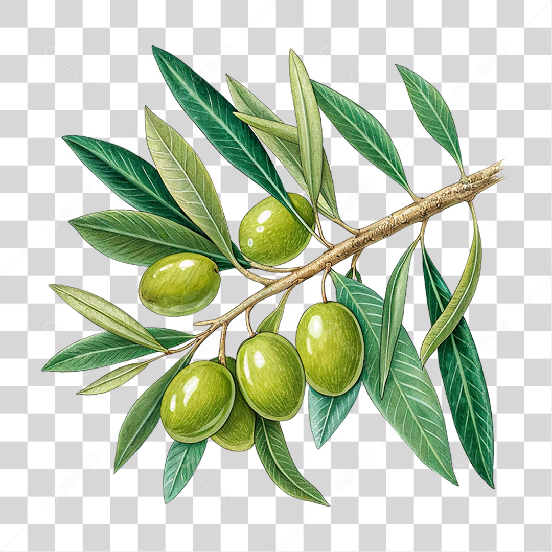 Ramo de Oliveira PNG Transparente