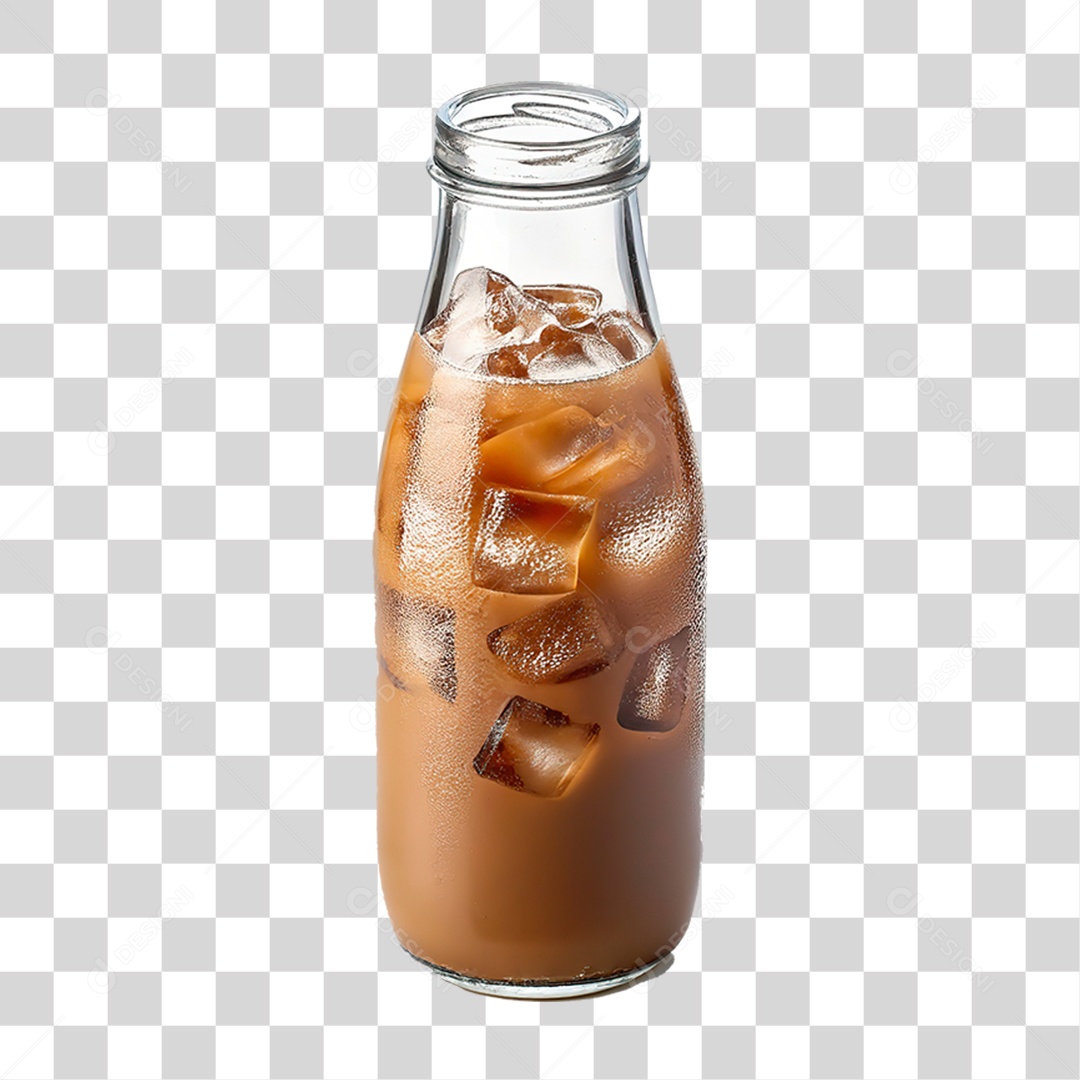 Garrafa de Café Gelado PNG Transparente