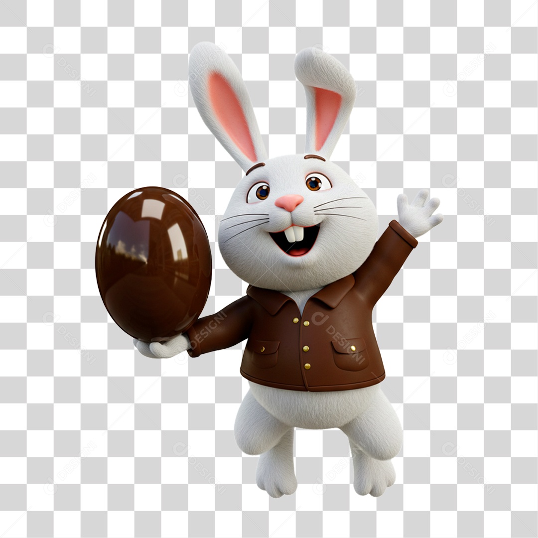 Coelho da Páscoa PNG Transparente