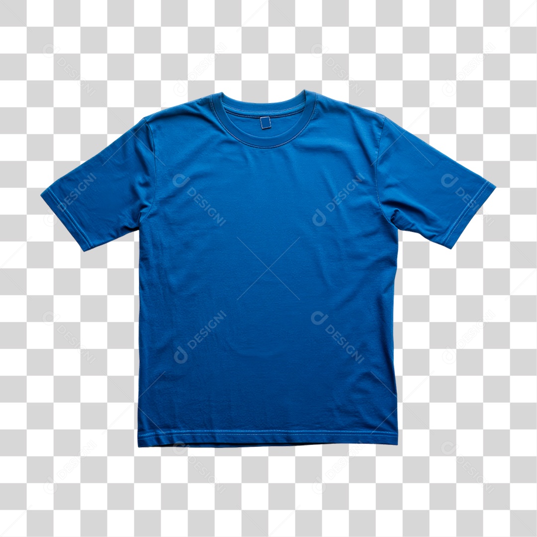 Camiseta Azul PNG Transparente