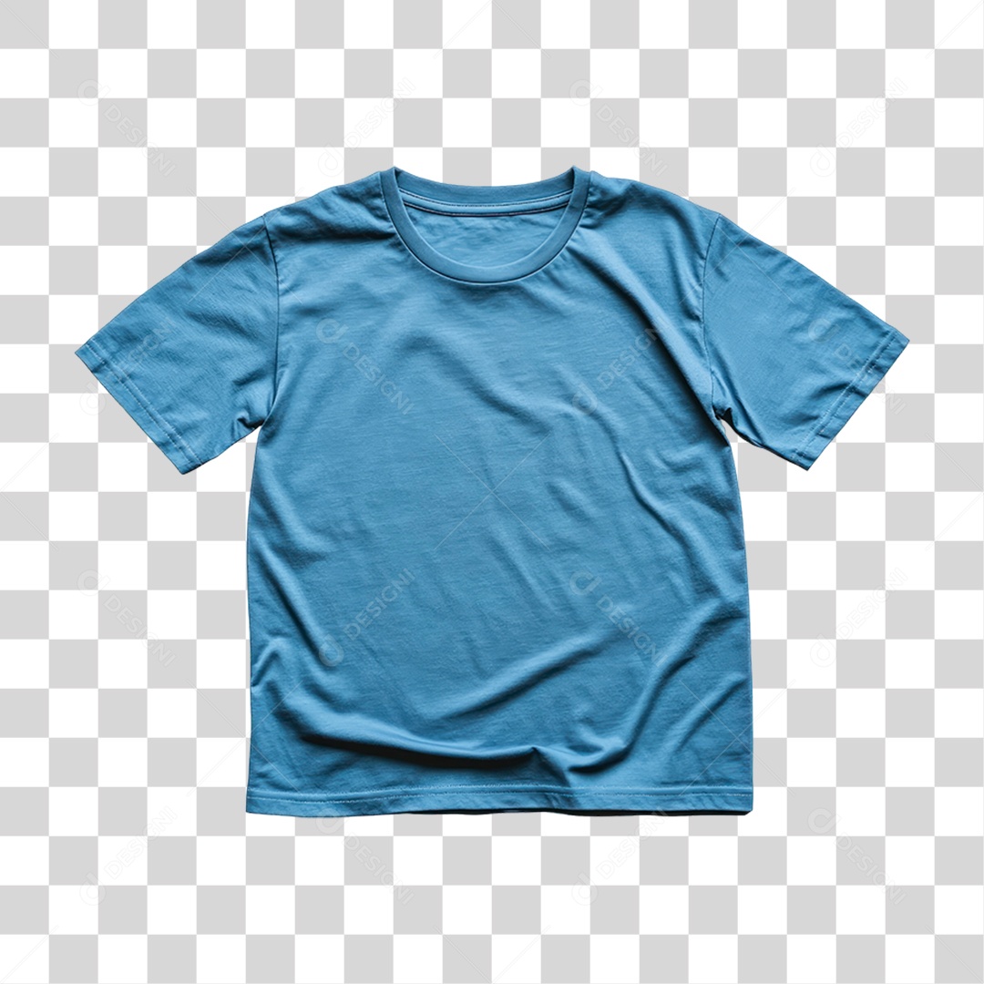 Camiseta Azul PNG Transparente