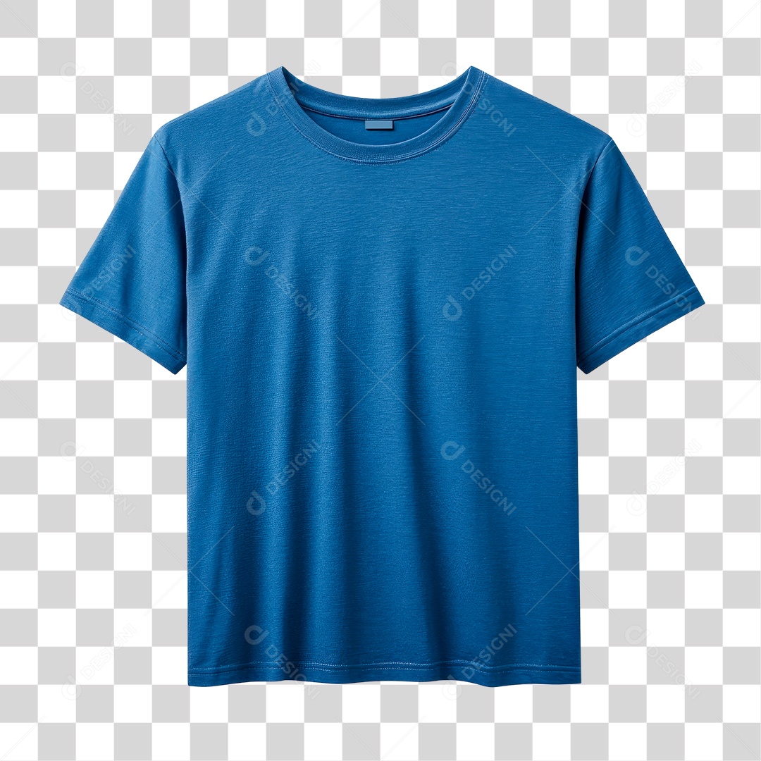 Camiseta Azul PNG Transparente