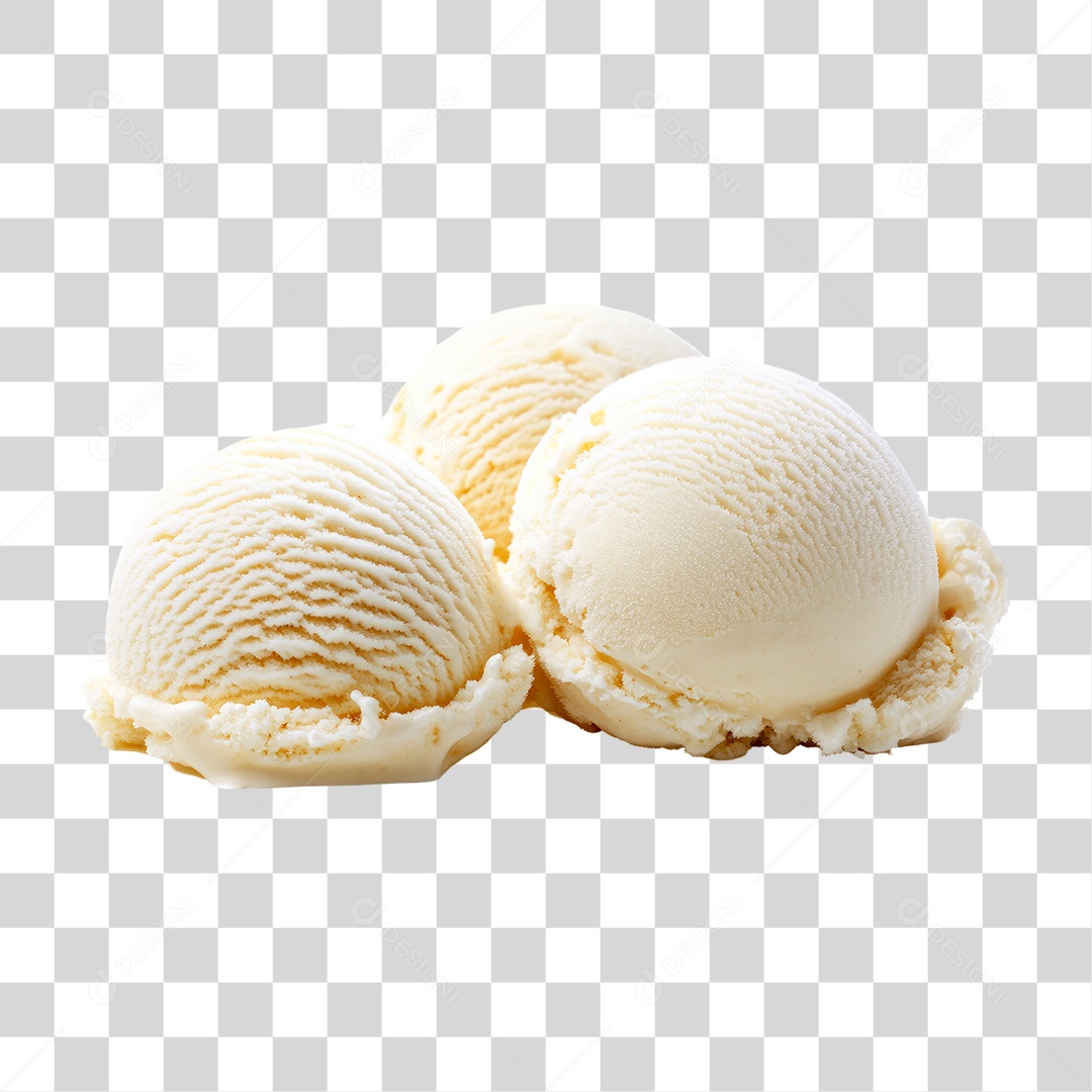 Sorvete de Coco PNG Transparente